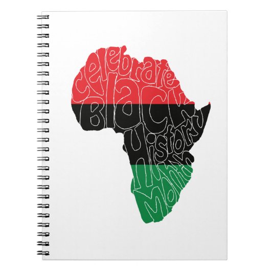 Pan African Flag Black History Maand Art Design Notitieboek (Voorkant)