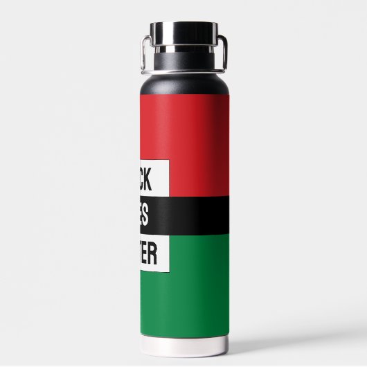 Pan African Flag, Black Lives Matter, Unia Symbol Waterfles (Achterkant)