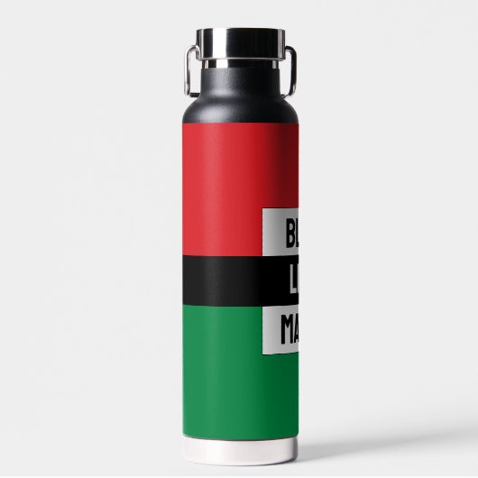 Pan African Flag, Black Lives Matter, Unia Symbol Waterfles (Voorkant)