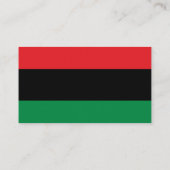 Pan African Flag, Happy Kwanzaa Africa Design Visitekaartje (Achterkant)