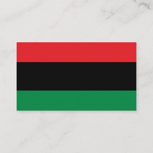 Pan African Flag, Happy Kwanzaa Africa Design Visitekaartje (Achterkant)