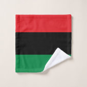 Pan African Flag, Happy Kwanzaa Bad Handdoek (Wasdoekje)