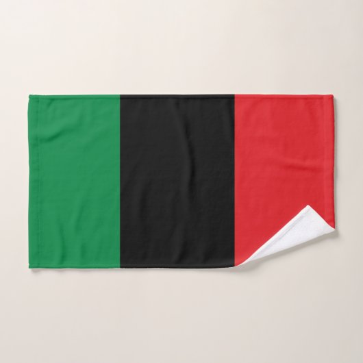 Pan African Flag, Happy Kwanzaa Bad Handdoek (Handdoek)
