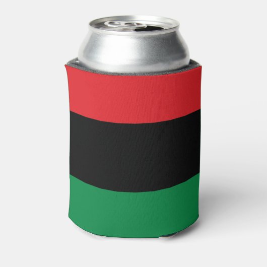 Pan African Flag, Happy Kwanzaa Blikjeskoeler (Blikje Achterkant)