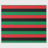 Pan African Flag, Happy Kwanzaa Cadeaupapier (Vlak)