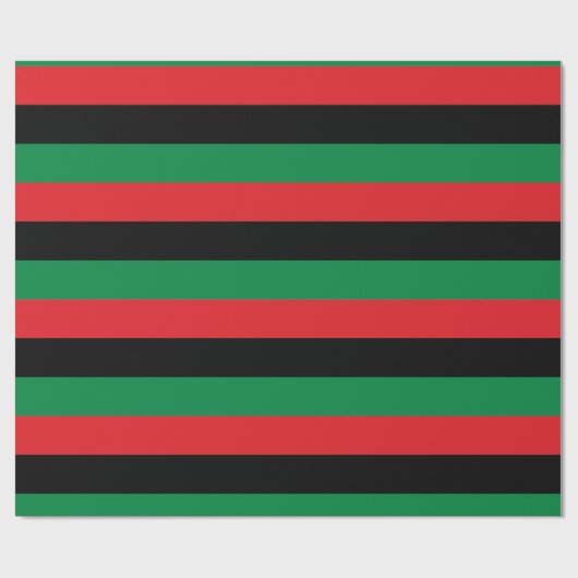 Pan African Flag, Happy Kwanzaa Cadeaupapier (Vlak)