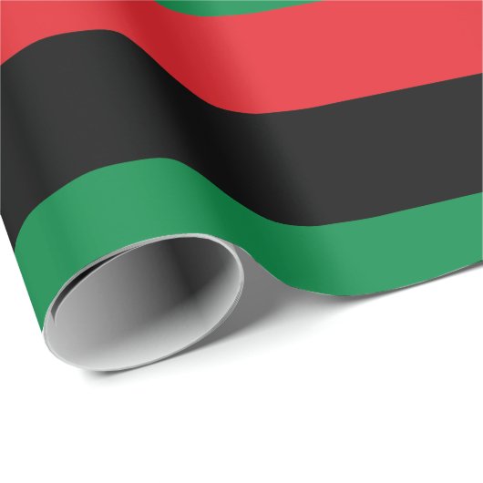 Pan African Flag, Happy Kwanzaa Cadeaupapier (Rol Hoek)
