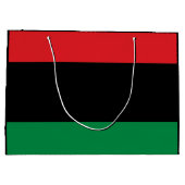 Pan African Flag, Happy Kwanzaa Groot Cadeauzakje (Achterkant)