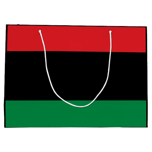Pan African Flag, Happy Kwanzaa Groot Cadeauzakje (Achterkant)