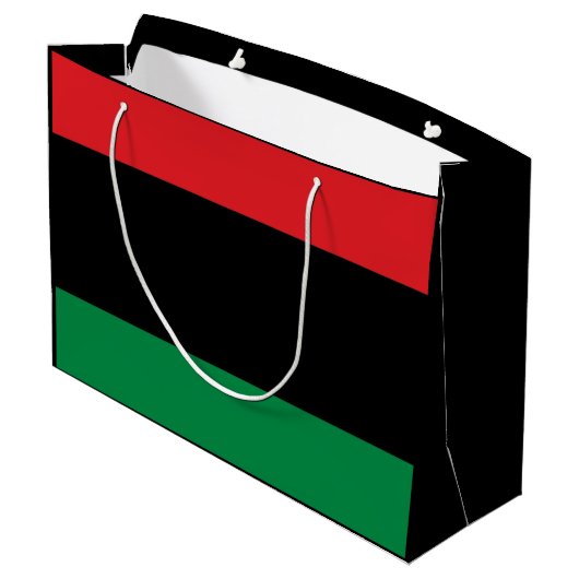 Pan African Flag, Happy Kwanzaa Groot Cadeauzakje (Achterkant Gekanteld)