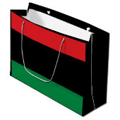 Pan African Flag, Happy Kwanzaa Groot Cadeauzakje (Voorkant Gekanteld)
