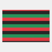 Pan African Flag, Happy Kwanzaa Inpakpapier Vel (Voorkant 2)