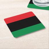 Pan African Flag, Happy Kwanzaa Kartonnen Onderzetters (Schuin)