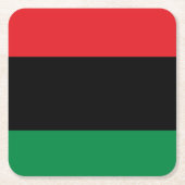 Pan African Flag, Happy Kwanzaa Kartonnen Onderzetters (Voorkant)