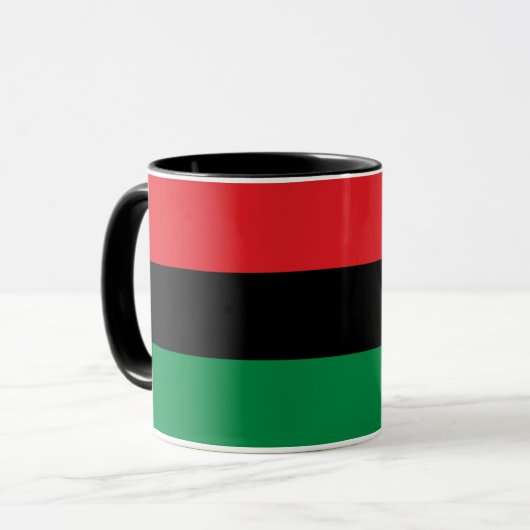 Pan African Flag, Happy Kwanzaa Mok (Voorkant links)