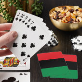 Pan African Flag, Happy Kwanzaa Pokerkaarten (Insitu)