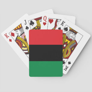 Pan African Flag, Happy Kwanzaa Pokerkaarten
