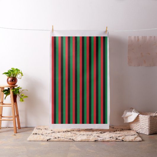 Pan African Flag, Happy Kwanzaa Stof (Voorbeeld)
