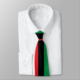 Pan African Flag, Happy Kwanzaa Stropdas