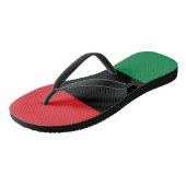 Pan African Flag, Happy Kwanzaa Teenslippers (Schuin)