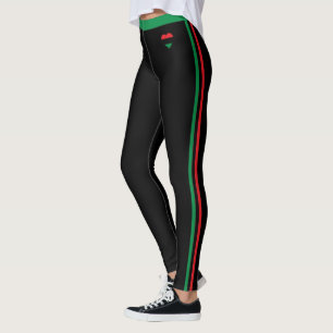 Pan African Flag mode & Unia Symbol Leggings