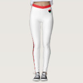 Pan African Flag mode & Unia Symbol / white Leggings (Voorkant)