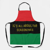 Pan African Flag, Seasonings All Apron Schort (Voorkant)