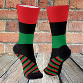 Pan African Flag Socks, Unia Flag Symbol / Kwanzaa Sokken