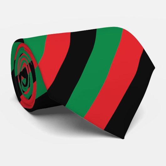 Pan-African flag Stropdas (Opgerold)