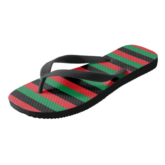 Pan African Flag Teenslippers (Schuin)