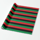 Pan African Flag & Unia Flag Symbol / Kwanzaa Cadeaupapier (Uitgerold)