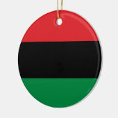 Pan African Flag & Unia Flag Symbol / Kwanzaa Keramisch Ornament (Links)