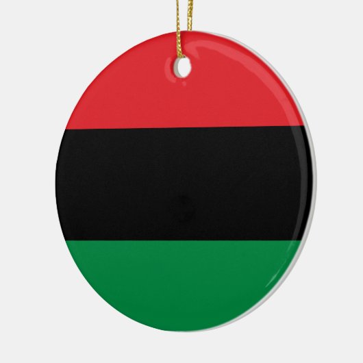 Pan African Flag & Unia Flag Symbol / Kwanzaa Keramisch Ornament (Links)