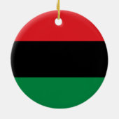 Pan African Flag & Unia Flag Symbol / Kwanzaa Keramisch Ornament (Achterkant)