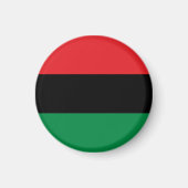 Pan African Flag & Unia Flag Symbool / sport fan Magneet (Voorkant)