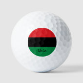 Pan African Flag & UNIA golfing / Golf Ball Golfballen (Voorkant)