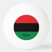 Pan African Flag & UNIA Sport Pingpongbal (Voorkant)