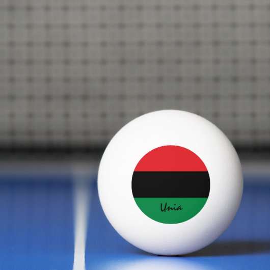 Pan African Flag & UNIA Sport Pingpongbal (Net)