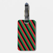 Pan African Flag & Unia Symbol / sport fan Bagagelabel (Achterkant verticaal)