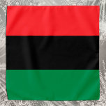 Pan African Flag & Unia Symbol / sport fan Bandana<br><div class="desc">Bandana: Pan African flag symbol - UNIA / A horizontal triband of red,  black,  and green. De pan-Afrikaanse vlag - ook bekend als de Afro-Amerikaanse vlag,  de Zwarte Bevrijdingsvlag,  de vlag van UNIA. Vaak gebruikt met een beweging van Black Lives Matter.</div>