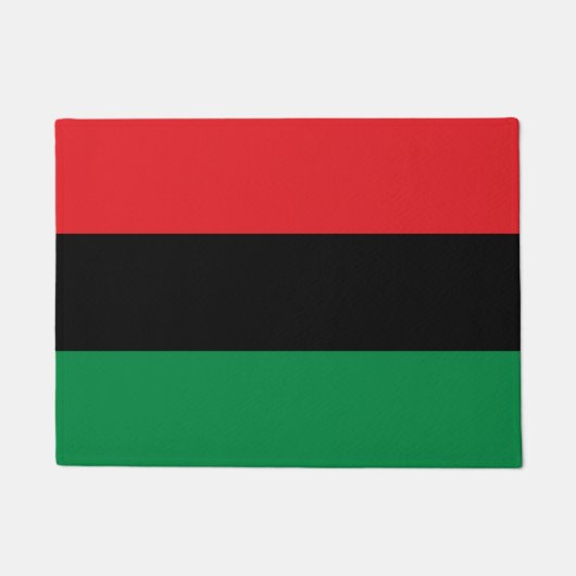 Pan African Flag & Unia Symbol / sport fan Deurmat (Voorkant)