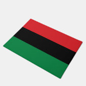 Pan African Flag & Unia Symbol / sport fan Deurmat (Schuin)
