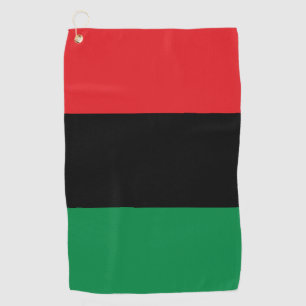 Pan African Flag & Unia Symbol / sport fan Golfhanddoek