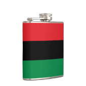 Pan African Flag & Unia Symbol / sport fan Heupfles (Rechts)