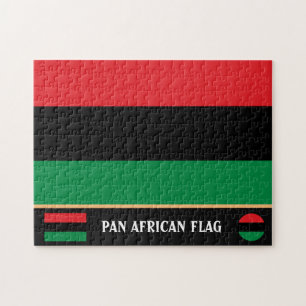 Pan African Flag & Unia Symbol / sport fan Legpuzzel