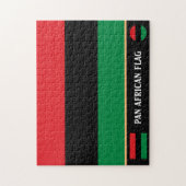 Pan African Flag & Unia Symbol / sport fan Legpuzzel (Verticaal)