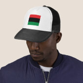 Pan African Flag & Unia Symbol / sport fan Trucker Pet (In situ)