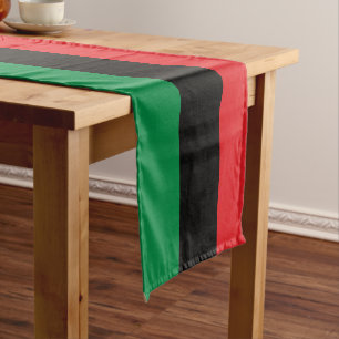 Pan African Flag & UNIA Symbol Tri/sport fan Korte Tafelloper