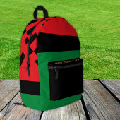 Pan African Flag & Unia Symbool, Patriots / mode Bedrukte Rugzak