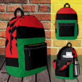 Pan African Flag & Unia Symbool, Patriots / mode Bedrukte Rugzak